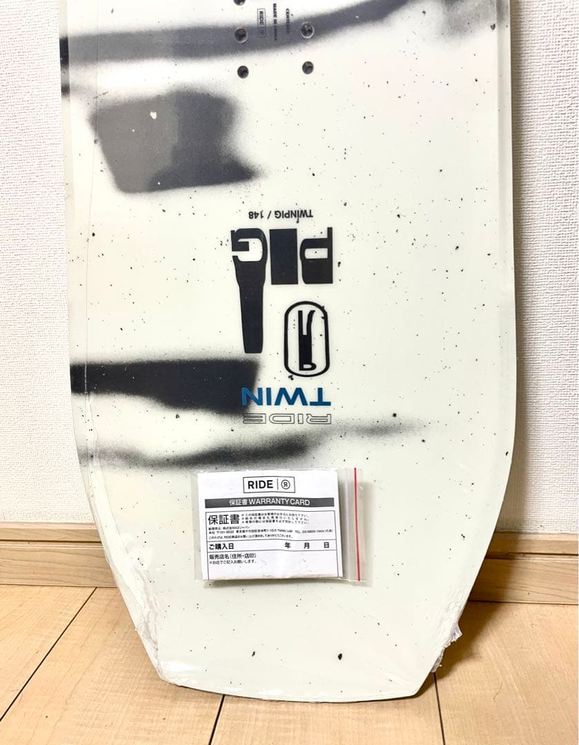 新品・未使用　RIDE TWINPIG ツインピグ148 スノーボード