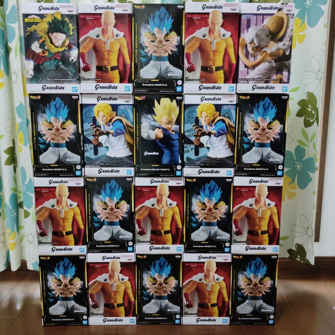 ドラゴンボール　ワンピース　ヒロアカ　ワンパンマンフィギュア　20体セットC