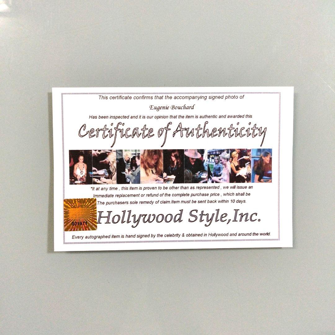 ウージニー・ブシャール直筆サイン入り2Lサイズ写真…プロテニスプレーヤー…3