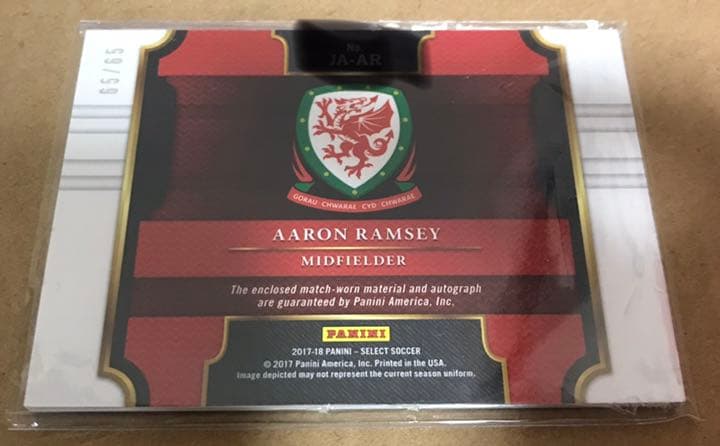 PANINI ラムジー オートグラフ カード サイン アーセナル ウェールズ