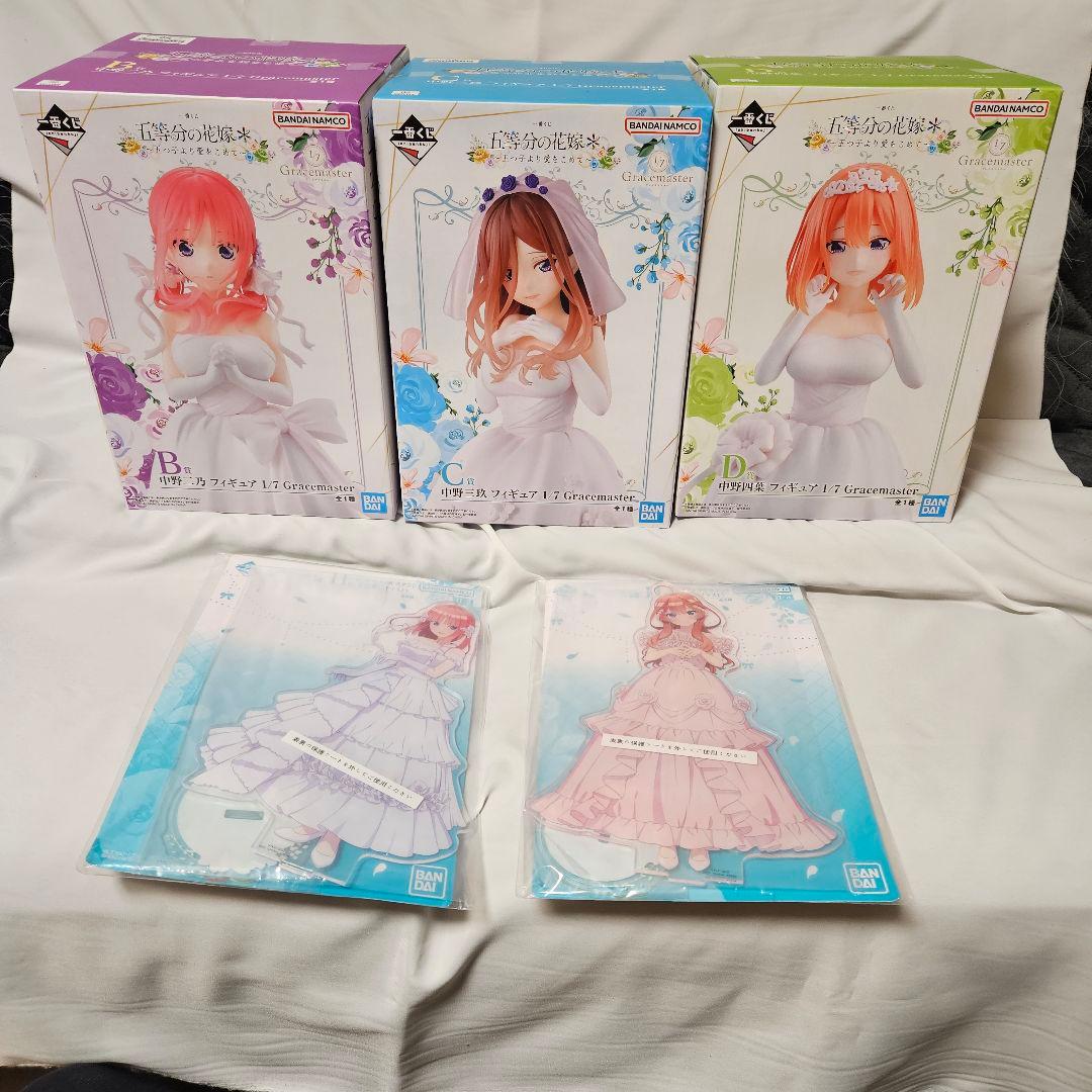 五等分の花嫁　Gracemaster 二乃　三玖　四葉　3体　アクスタ　2点