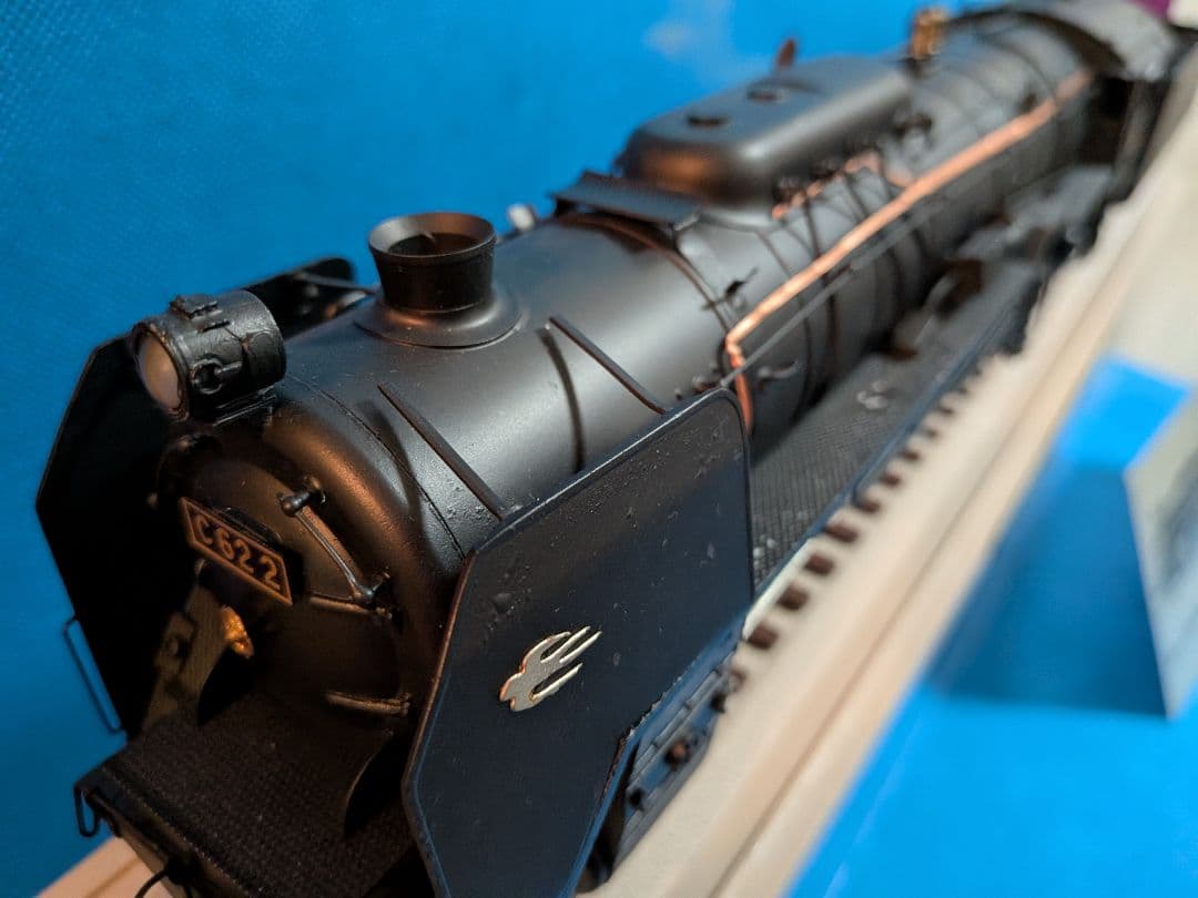 蒸気機関車Ｃ６２金属製ビッグスケールサイズ全長５０センチ約２Kg飾りオブジェ置物