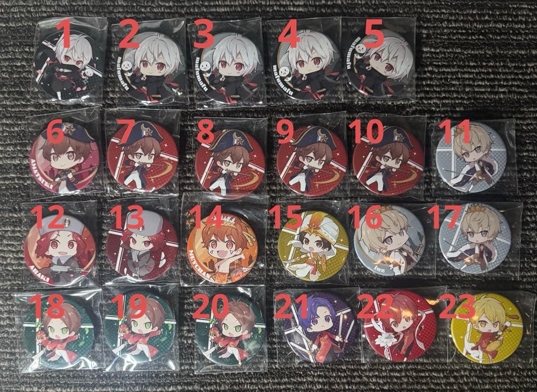 ひキライ 缶バッジ バラ売り可