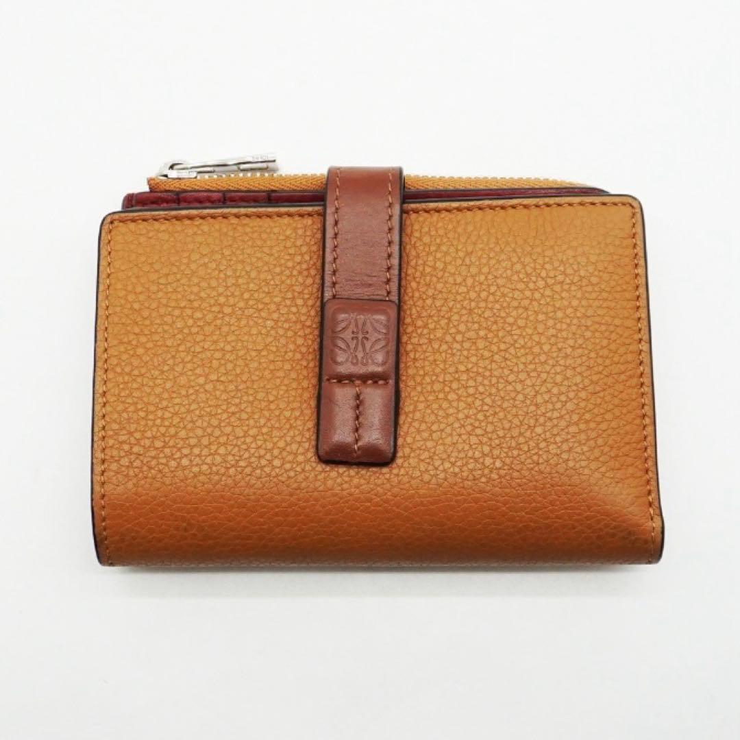 LOEWE ロエベ スリムジップ ハイフォールド ウォレット 財布 ブラウン