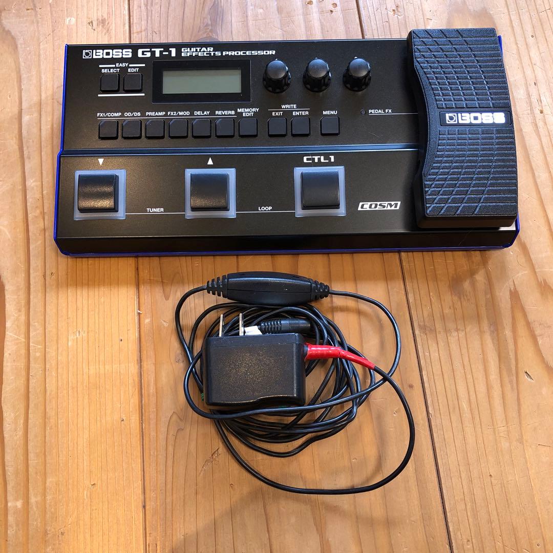BOSS GT-1 ギターエフェクター　美品！保証期間内！おまけ純正電源付き！