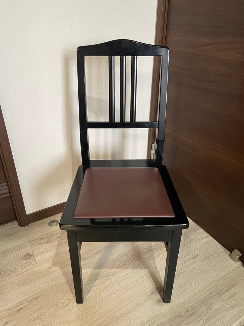 中古良品　ヤマハ背付ピアノ椅子.トムソン椅子
