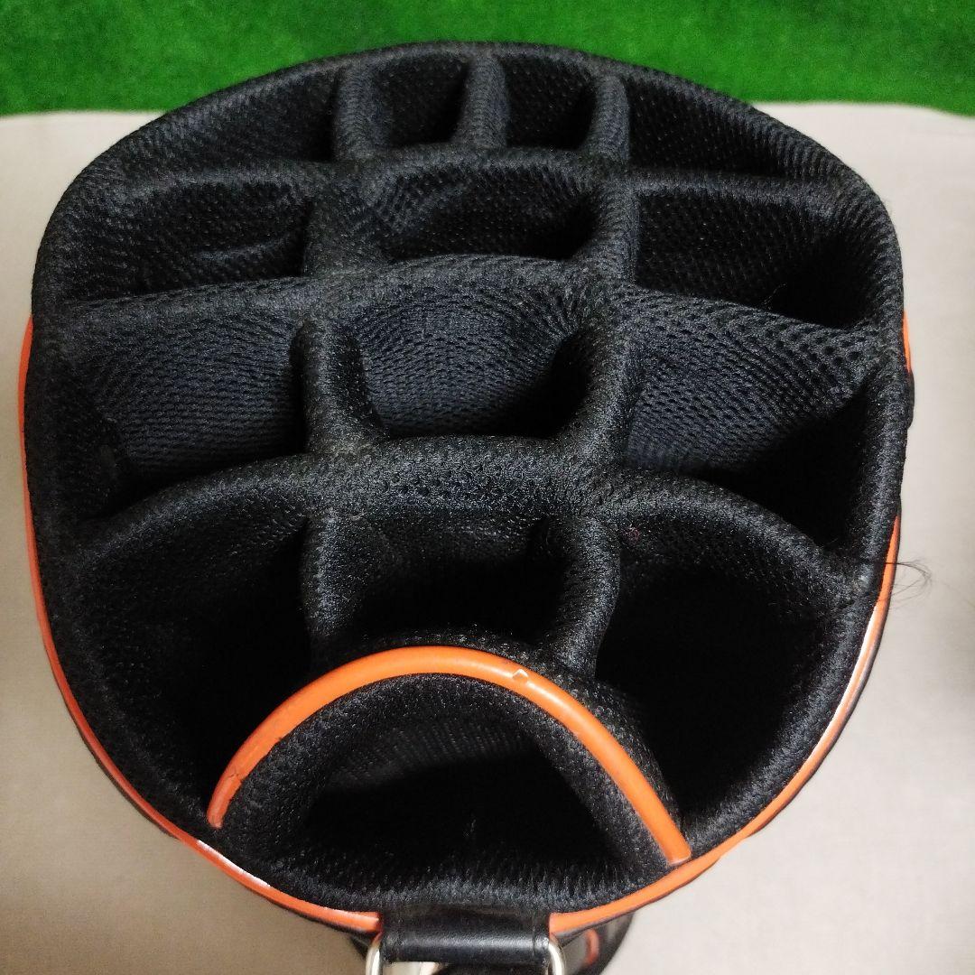 Lexus キャスター付きキャディバッグ オレンジ ブラック フードなし