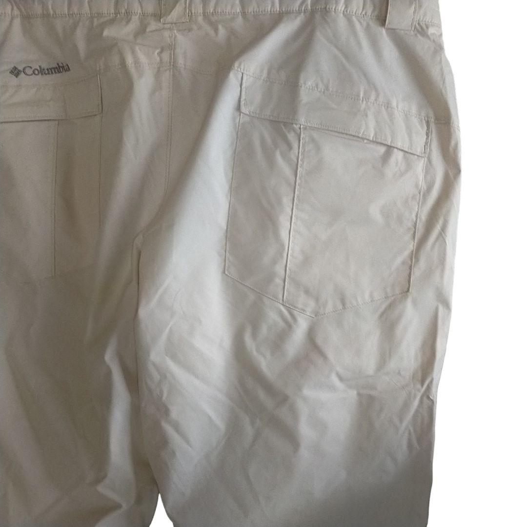 【高機能】Columbia ウォータープルーフ スノーパンツ パンツ 白 XL