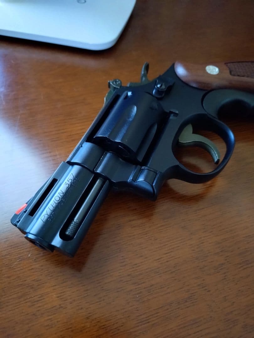 HWS スマイソン　2.5インチ　HWモデルガン　木製グリップ　アダプター付き