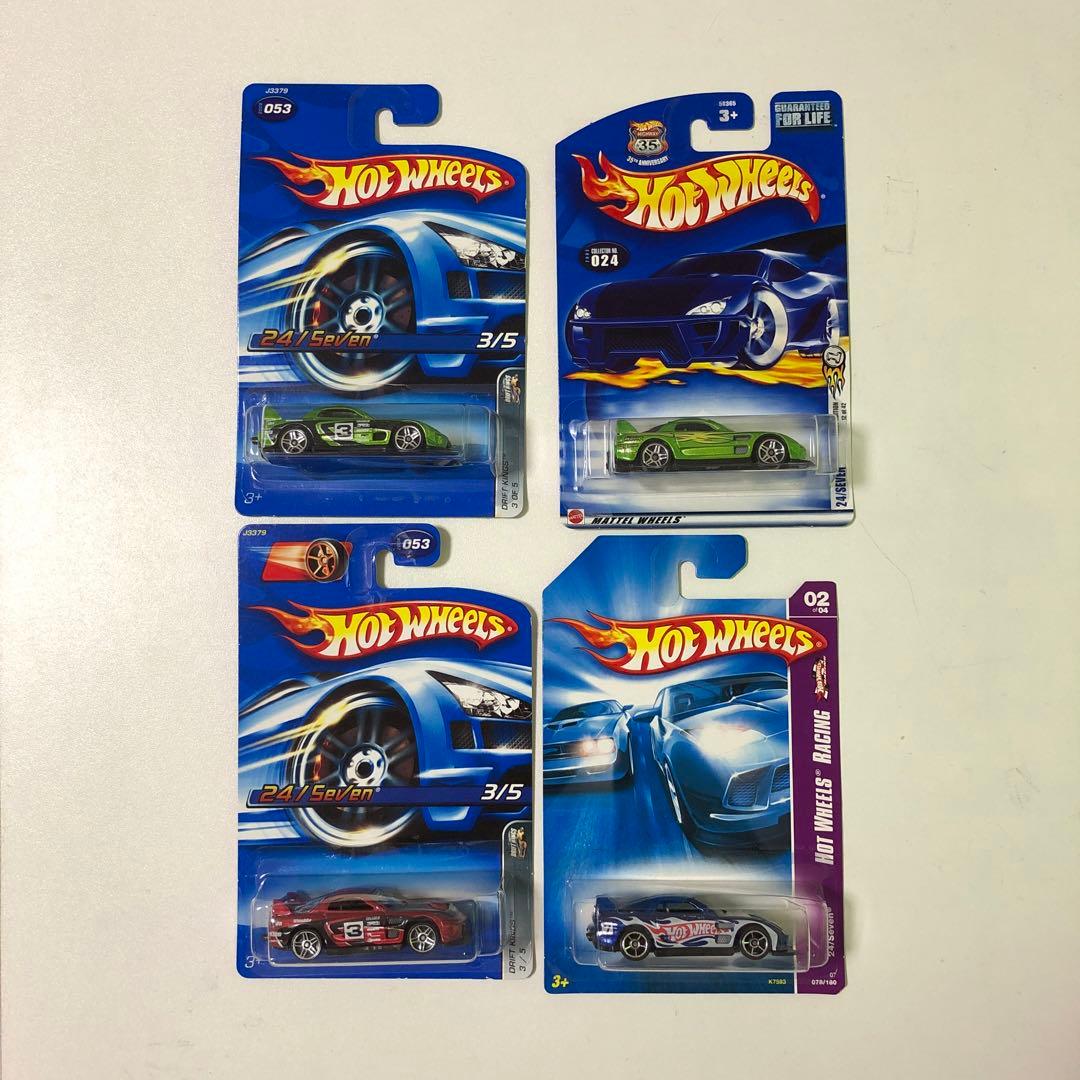 ホットウィール　24/SEVEN　４台セット　マツダＲＸ－７　ＦＤ３Ｓ　未開封