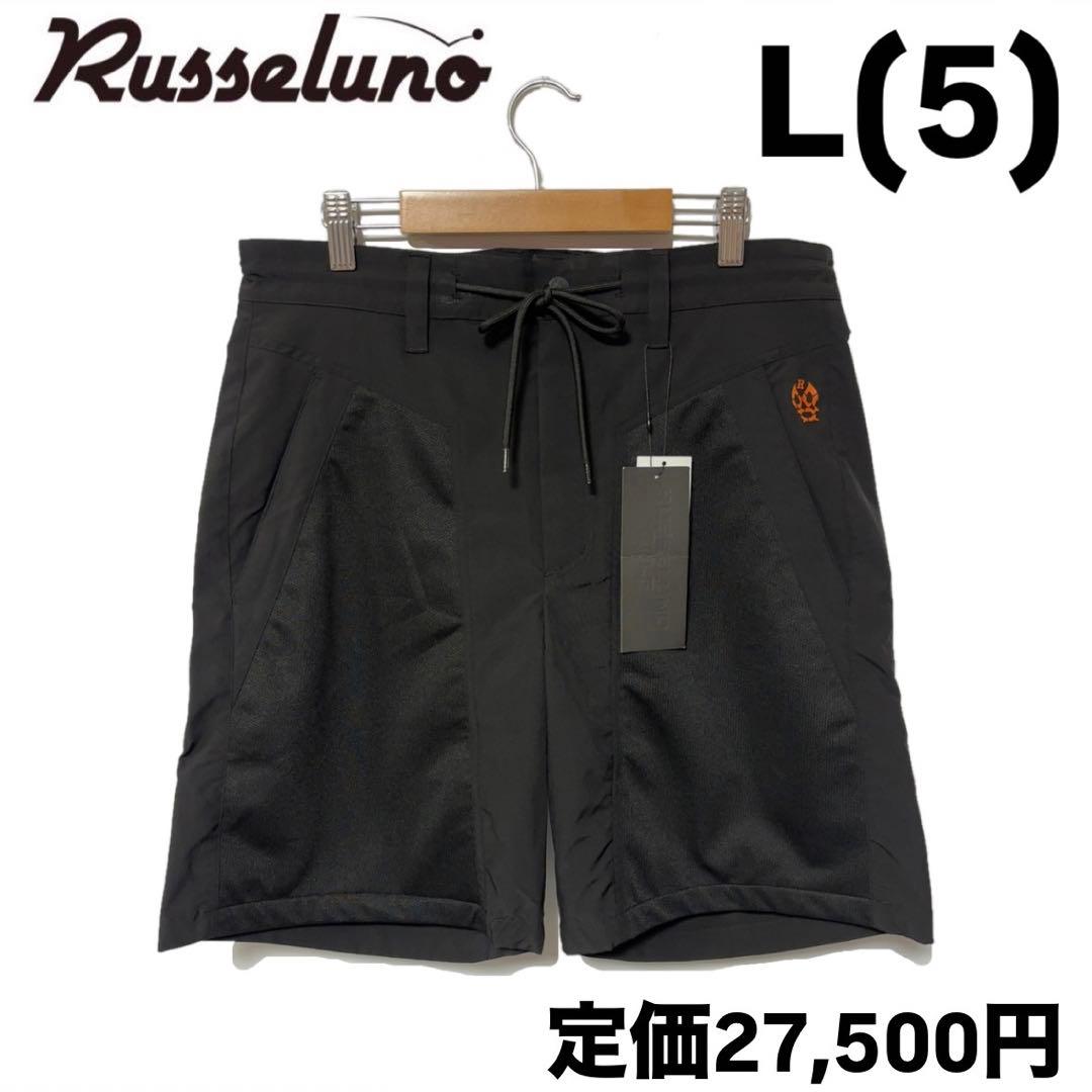 新品 ラッセルノ ゴルフ メッシュ ポケット ショーツ ブラック L 5