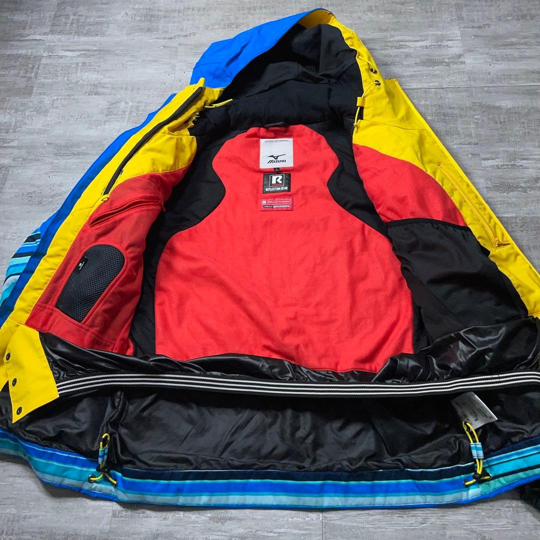 ハイエンド MATEモデル MIZUNO ミズノ スキーウェア メンズL 青