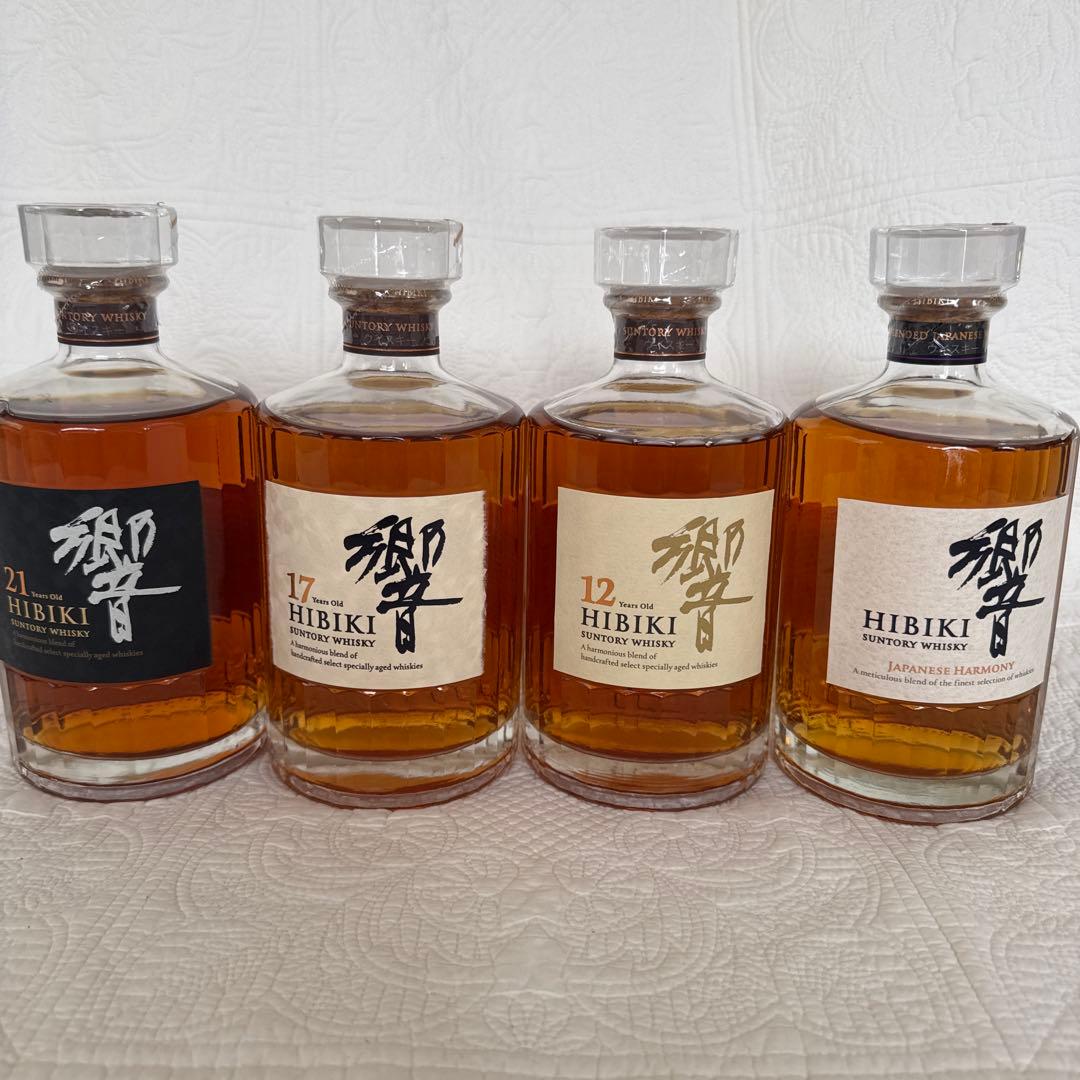 【貴重　終売】響21年・17年・12年・JH 豪華4本セット 箱あり 新品未開封