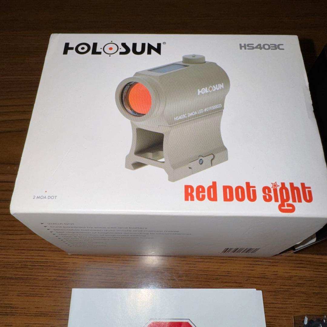 実物 ホロサン HOLOSUN HS403C 2MOAドットサイト