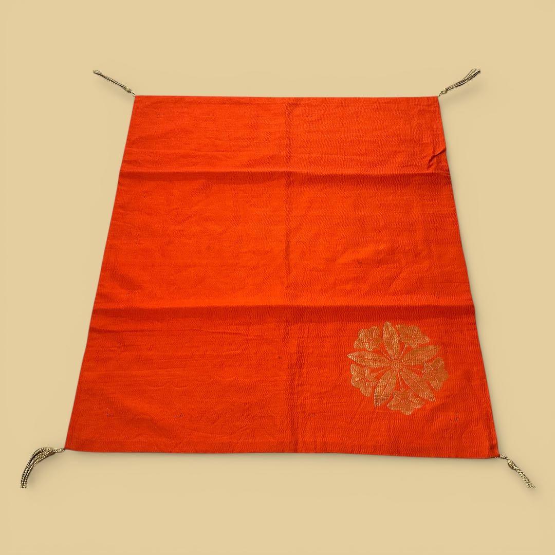 明治期・時代袱紗2点まとめ売り 敷物裂 掛け袱紗 古布 古裂