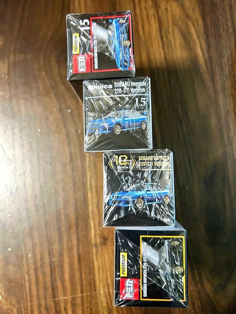 N*)様 トミカプレミアム 15 スバル インプレッサ 22B-STi 4台セッ