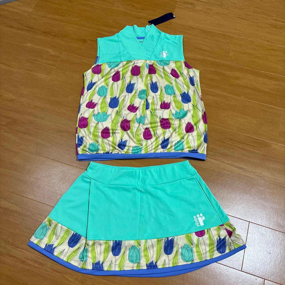 röche チューリップ柄 ウェアセット ミント