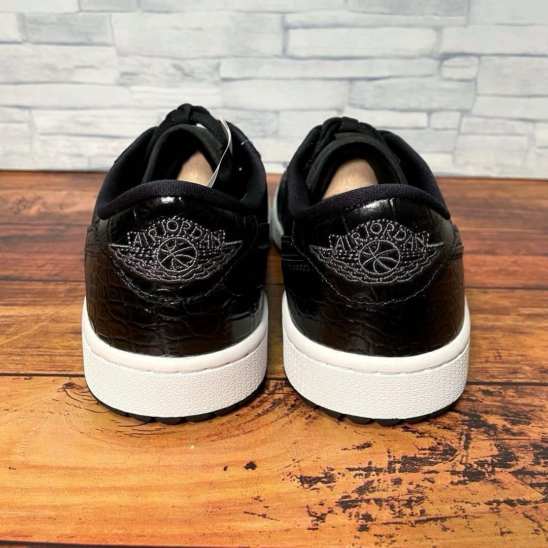 【箱付き新品】ナイキ エアジョーダン1 ロー ゴルフ ブラック クロコ 26.5