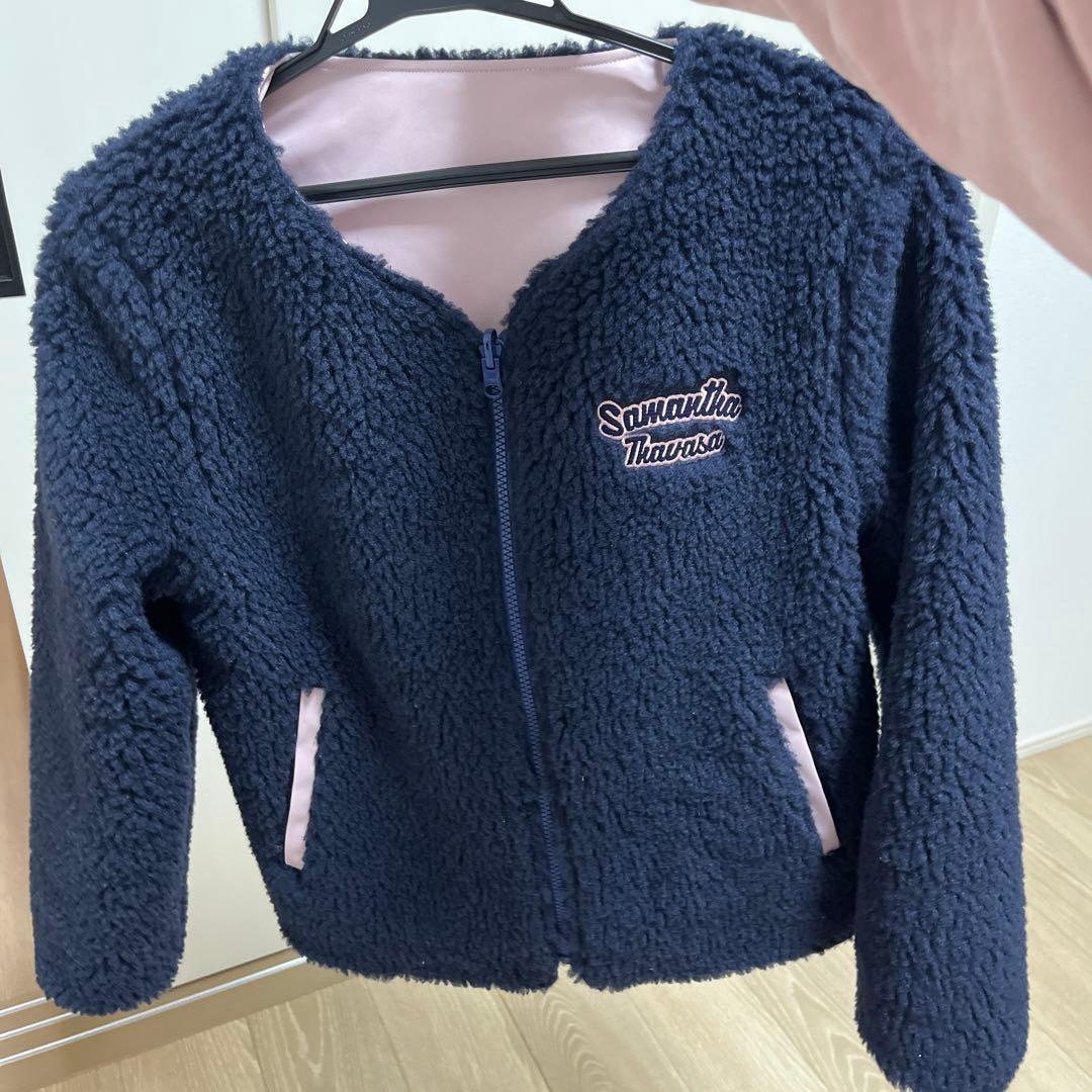 【美品】サマンサタバサ ボア ブルゾン　ジャケット　リバーシブル