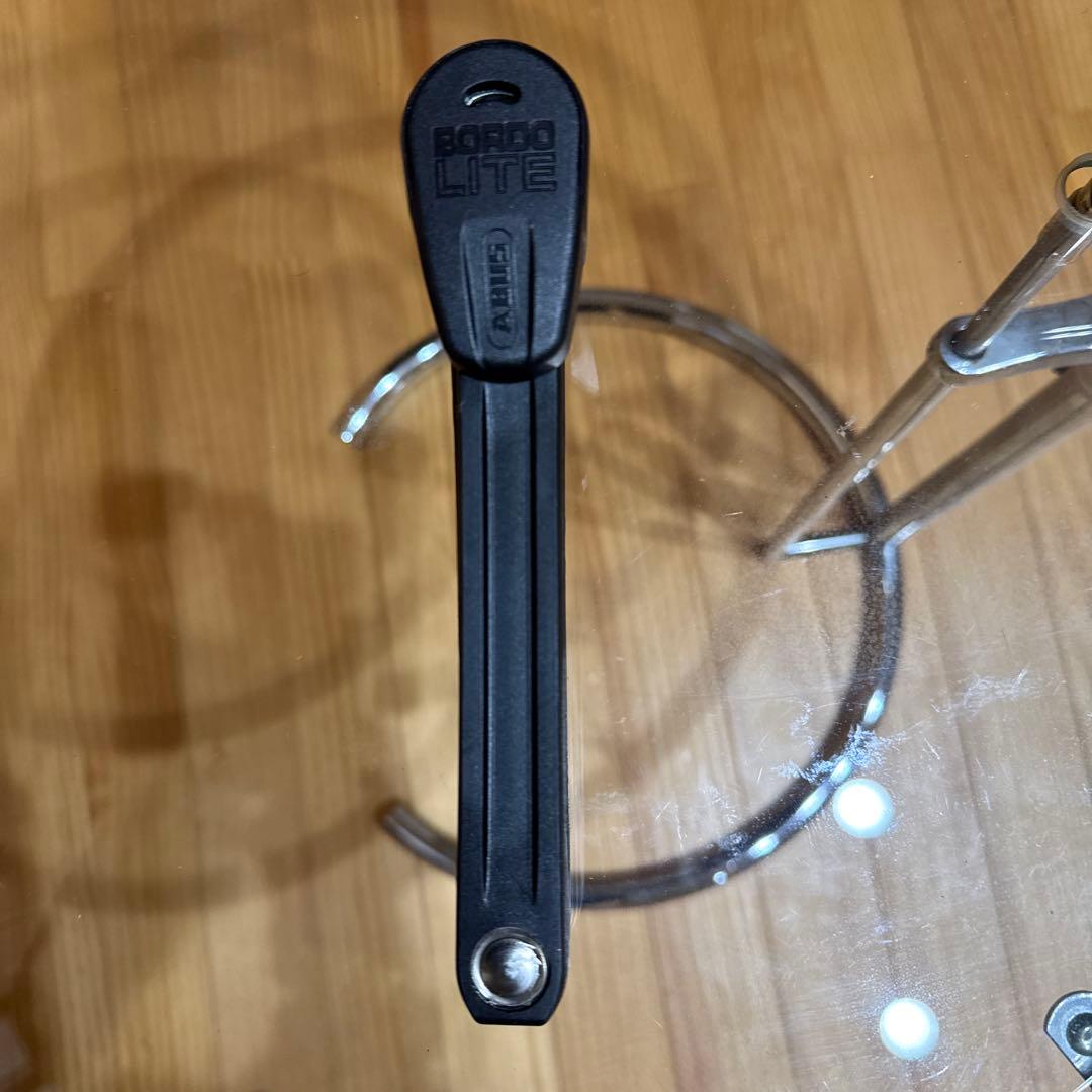 ABUS BORDO LITE 6050 アバス 自転車ロック 折りたたみ式　黒