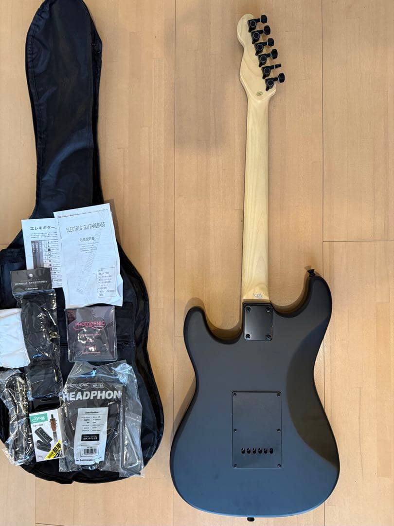 【極美品】SELDER エレキギター　STC-04 マットブラック　黒