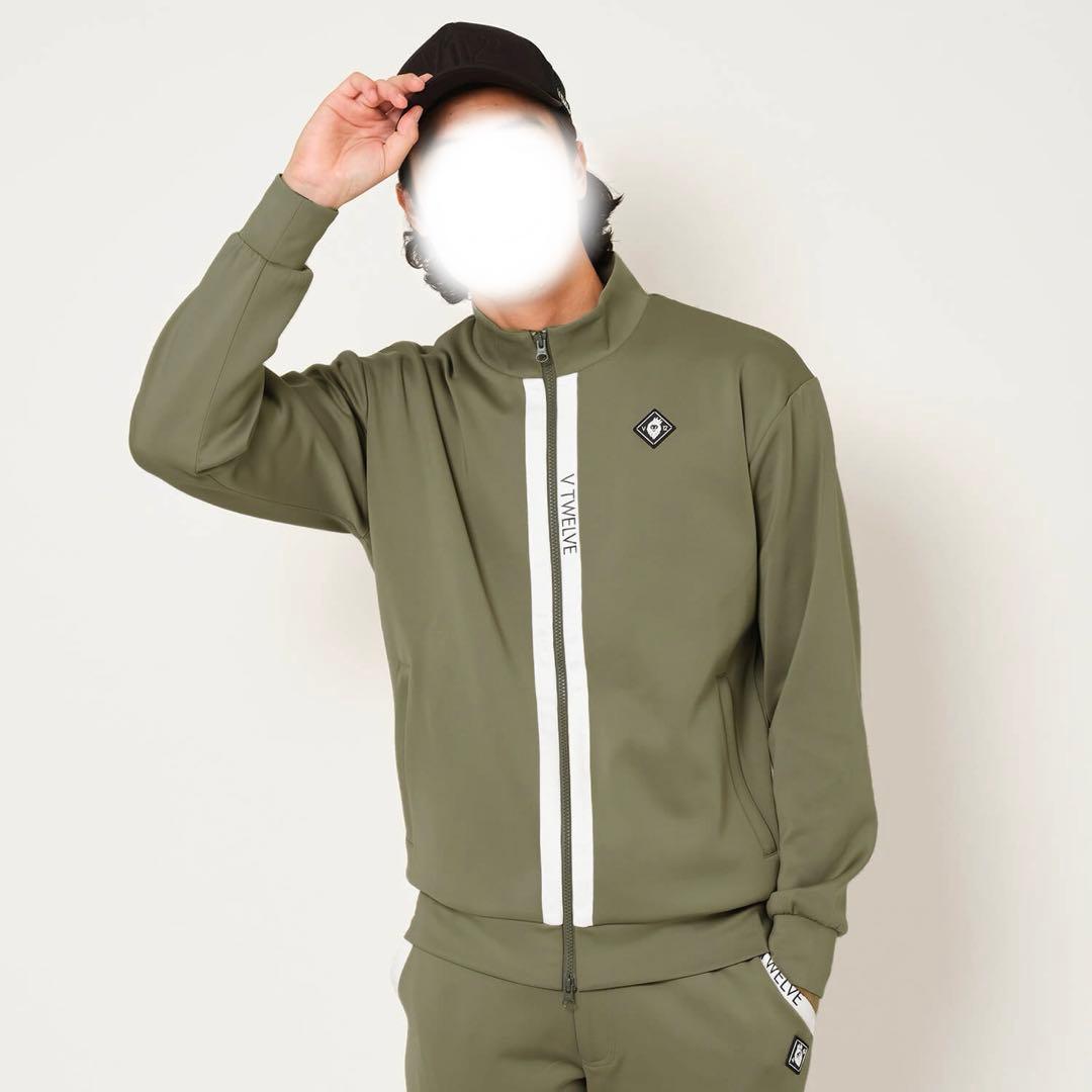 ⭐︎新品未使用⭐︎Ｖ12⭐︎定価27,500円⭐︎zipジャケット⭐︎OLIVE.ＸＬ