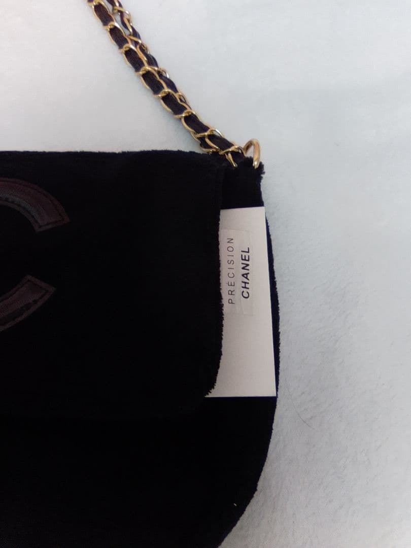 CHANEL ノベルティブラック ショルダーバッグ ブラックロゴ付き