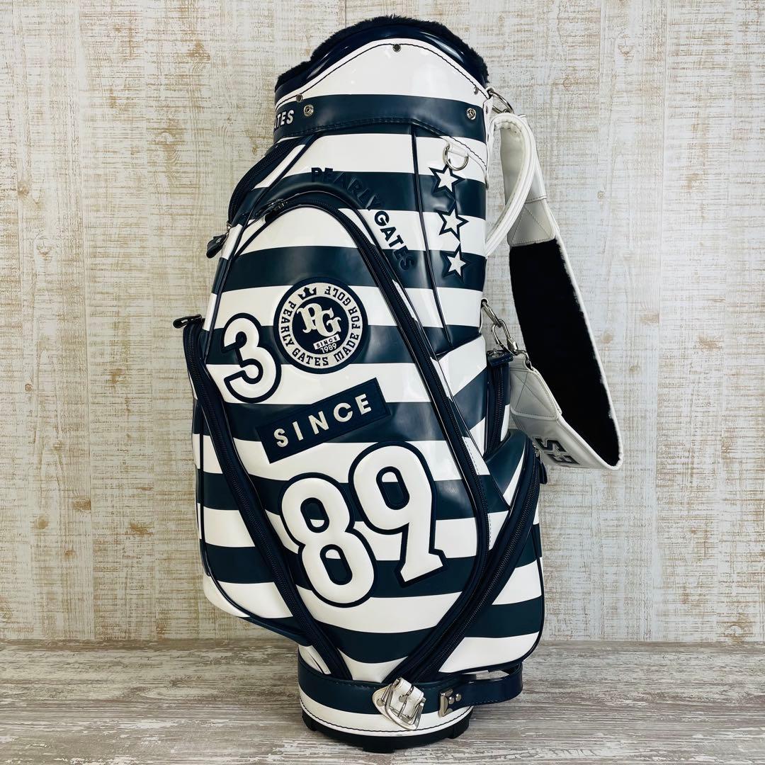 【限定品】PEARLY GATES ボーダー柄　30周年記念　キャディバッグ