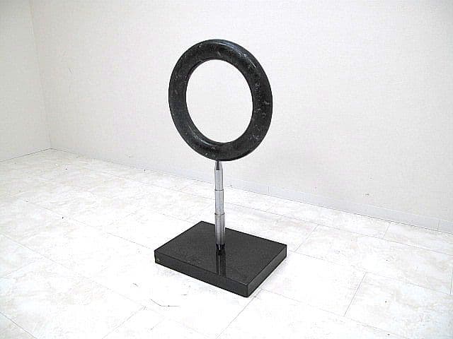 天然大理石×ステンレススチール モニュメント 　 モダンアート　オブジェ