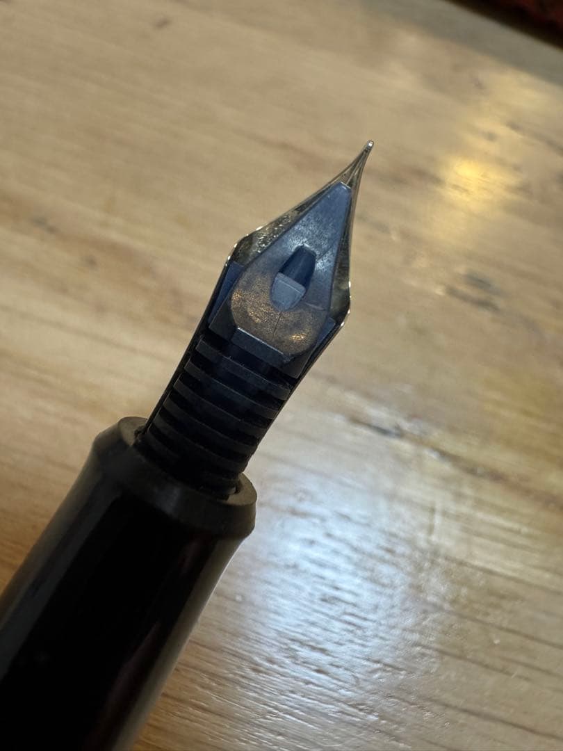 超希少 PILOT 津軽塗 万年筆 14K-585 F A208 朱色 文房具