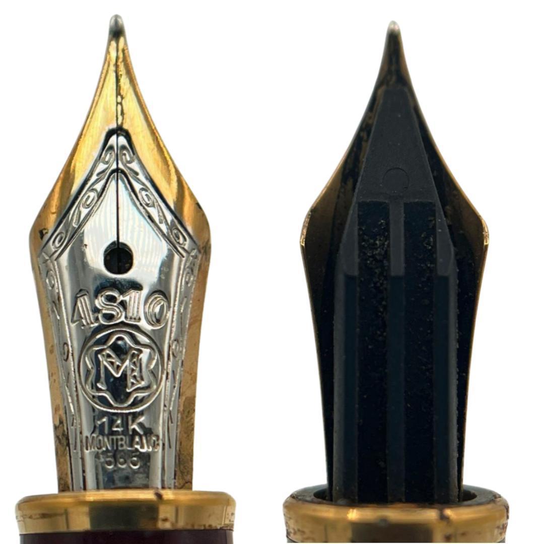 モンブラン レジン マイスターシュテュック 万年筆 ペン先14K ボルドー ペン