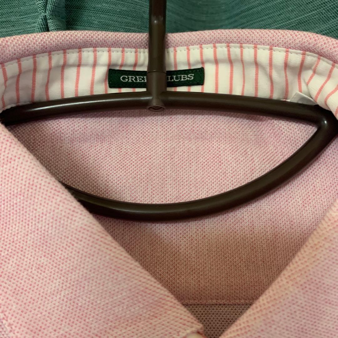 GREEN CLUBS ピンク 長袖ポロシャツ