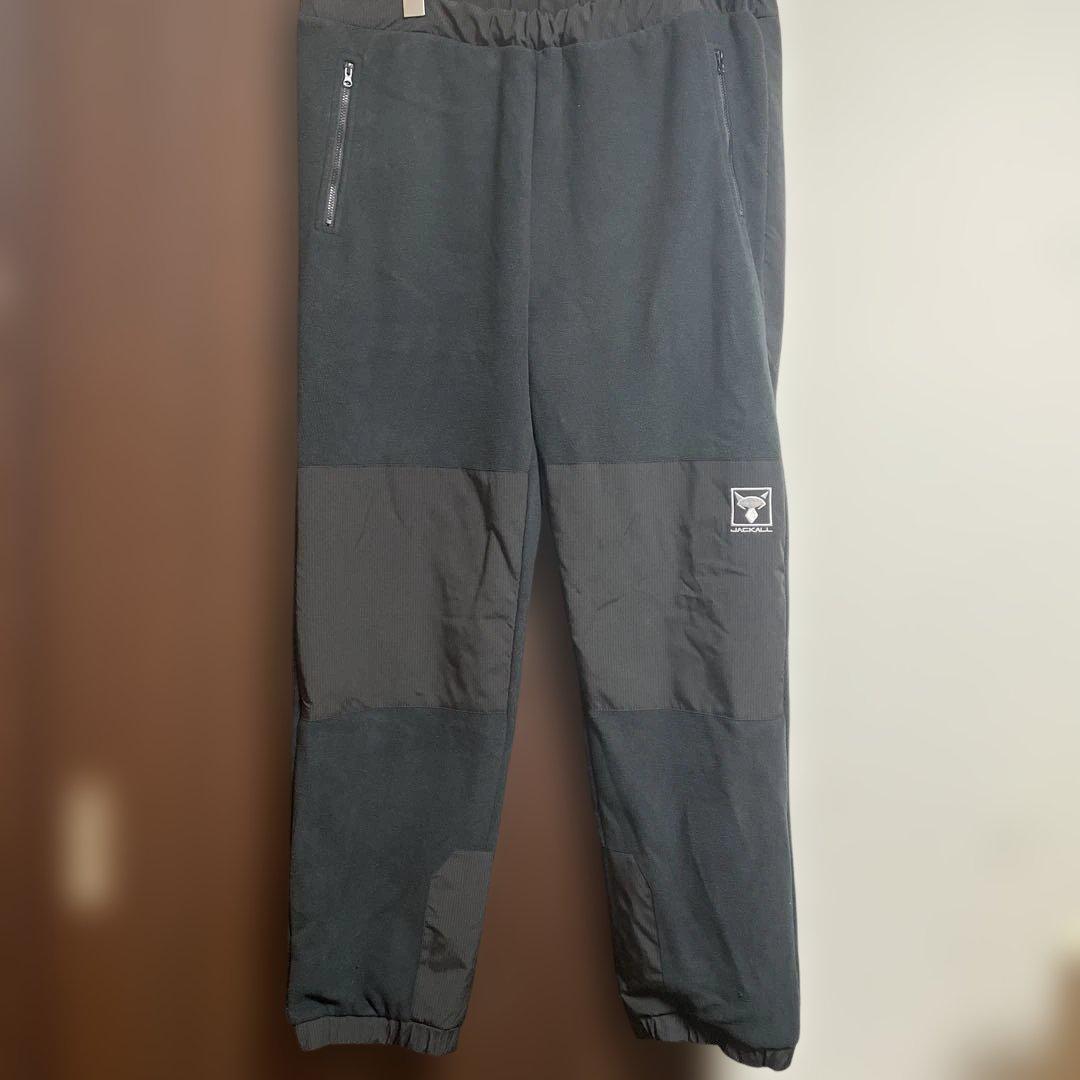 ジャッカル ダブルフェイスフリースパンツ XL ブラック