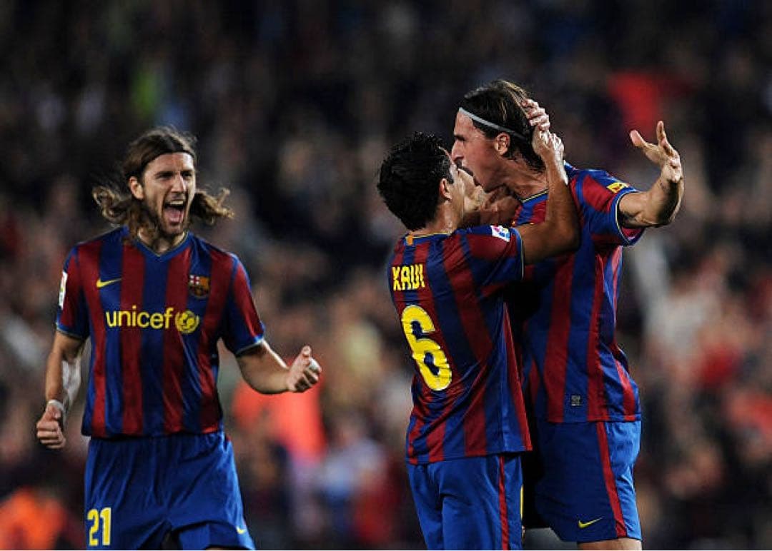 イブラヒモビッチ　ユニフォーム　バルセロナ　支給品　ラリーガ　09/10（H）