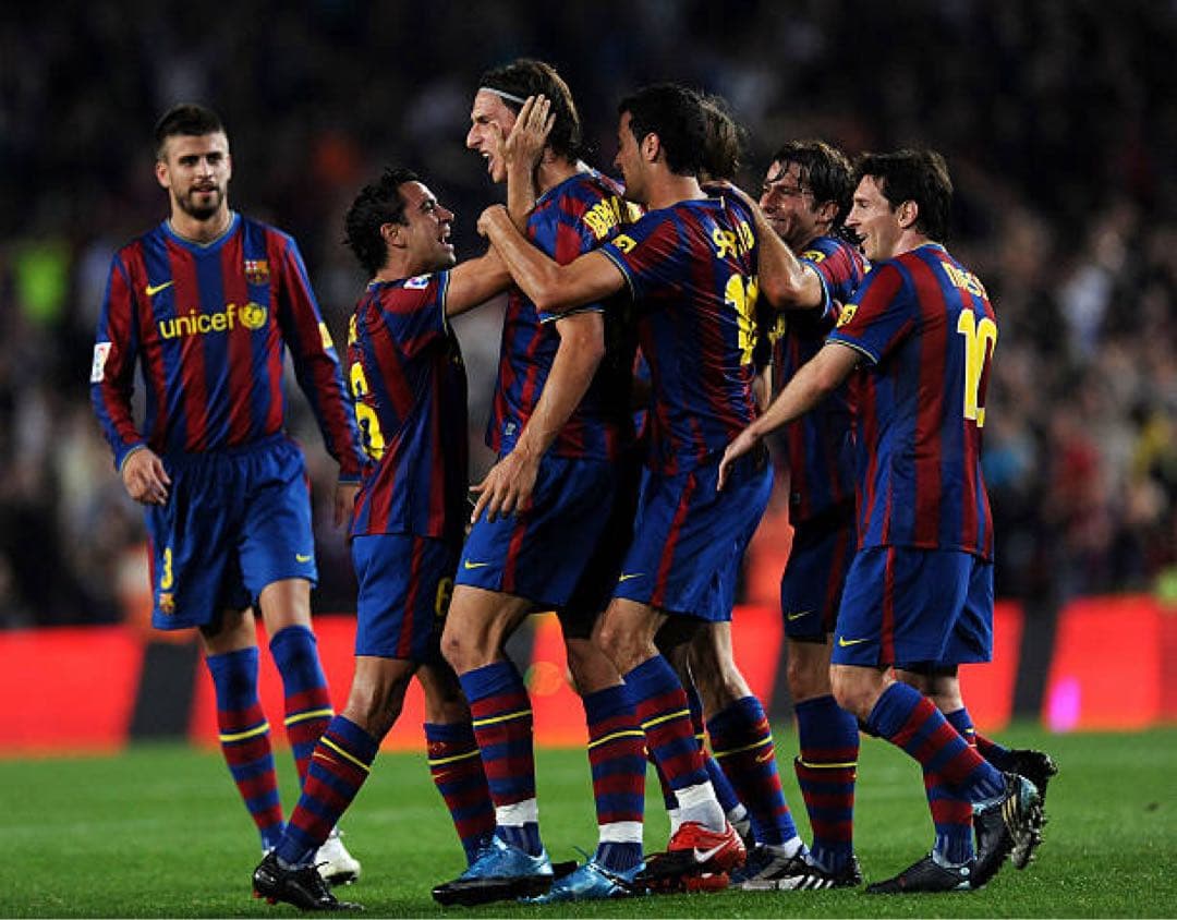 イブラヒモビッチ　ユニフォーム　バルセロナ　支給品　ラリーガ　09/10（H）