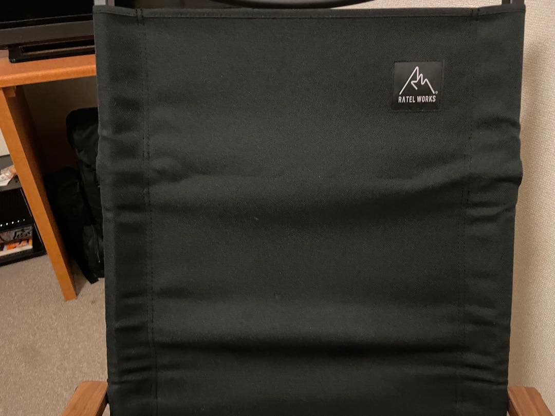 【ラーテルワークス】ストレージコンパクトリクライニングチェアハイバッグ　ブラック