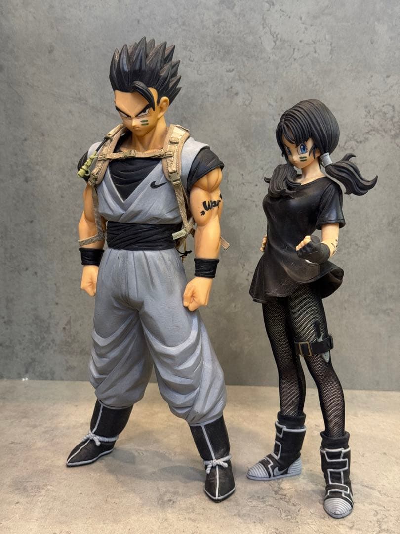 ドラゴンボール悟飯とビーデルフィギュア2体セット