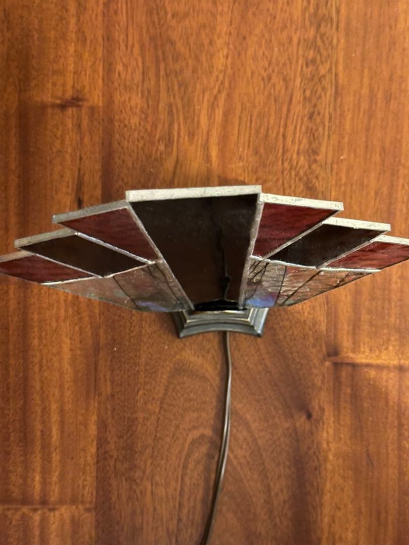 1960年代　アメリカ製　ステンドグラス　ランプ　ヴィンテージ