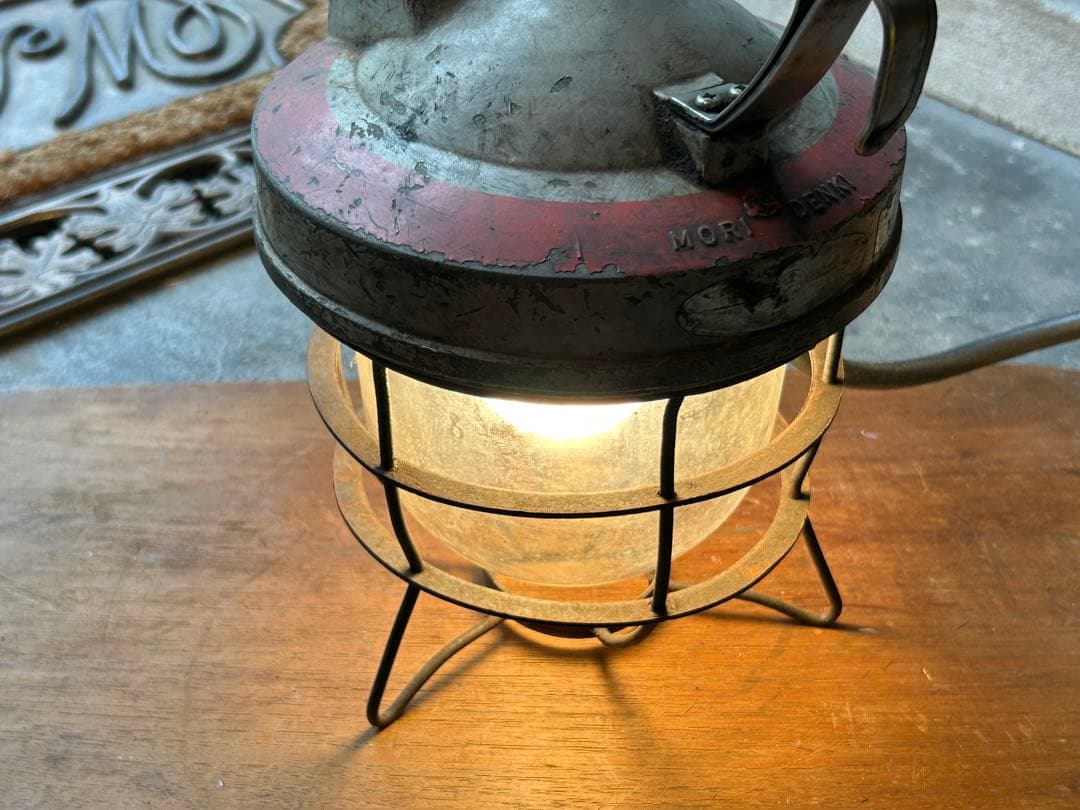 希少 森電機 防爆ランプ 船舶灯 ヴィンテージ 照明 インダストリアル 工業系