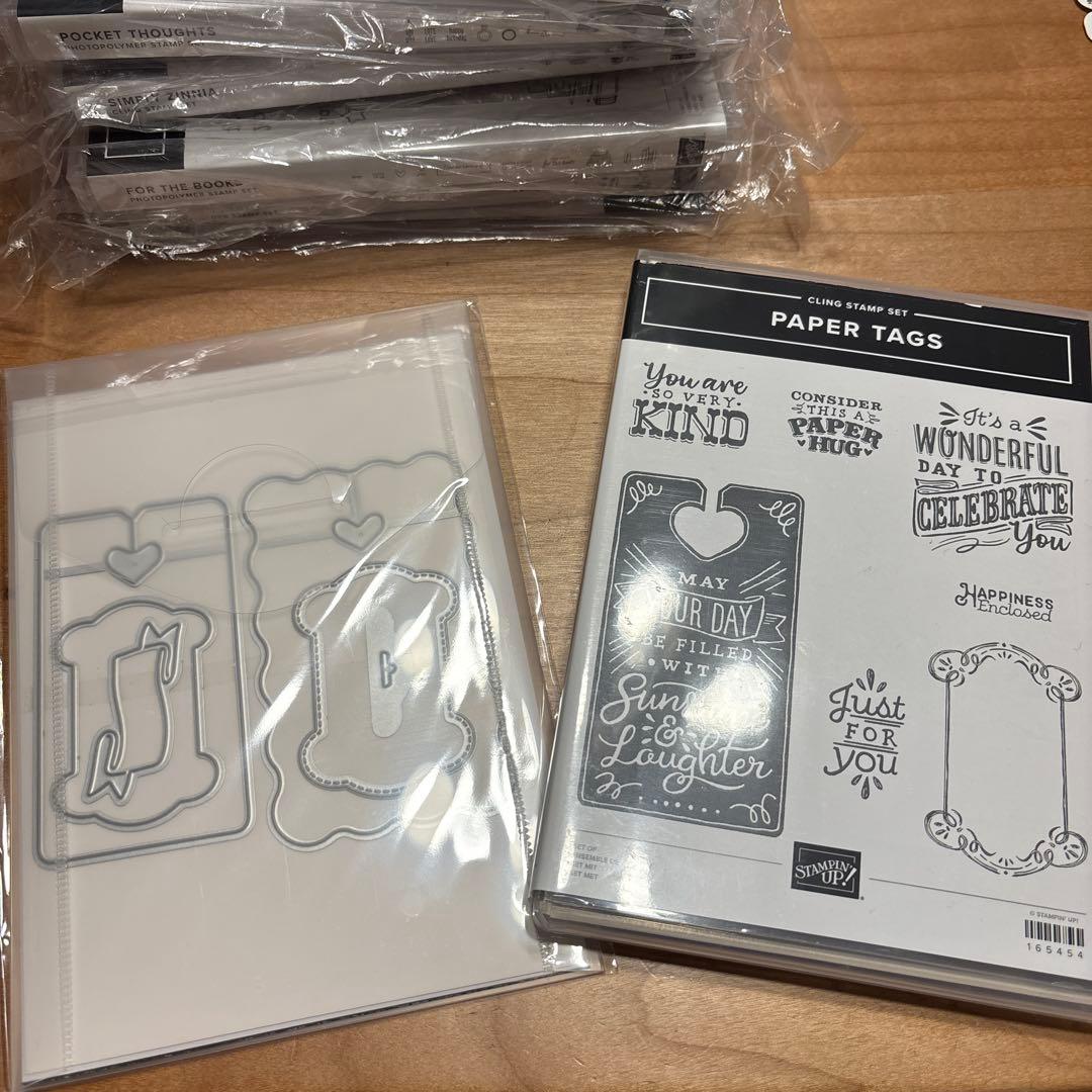 未使用一点限り♡新作大活躍ペーパータグPaper tagsスタンピンアップ