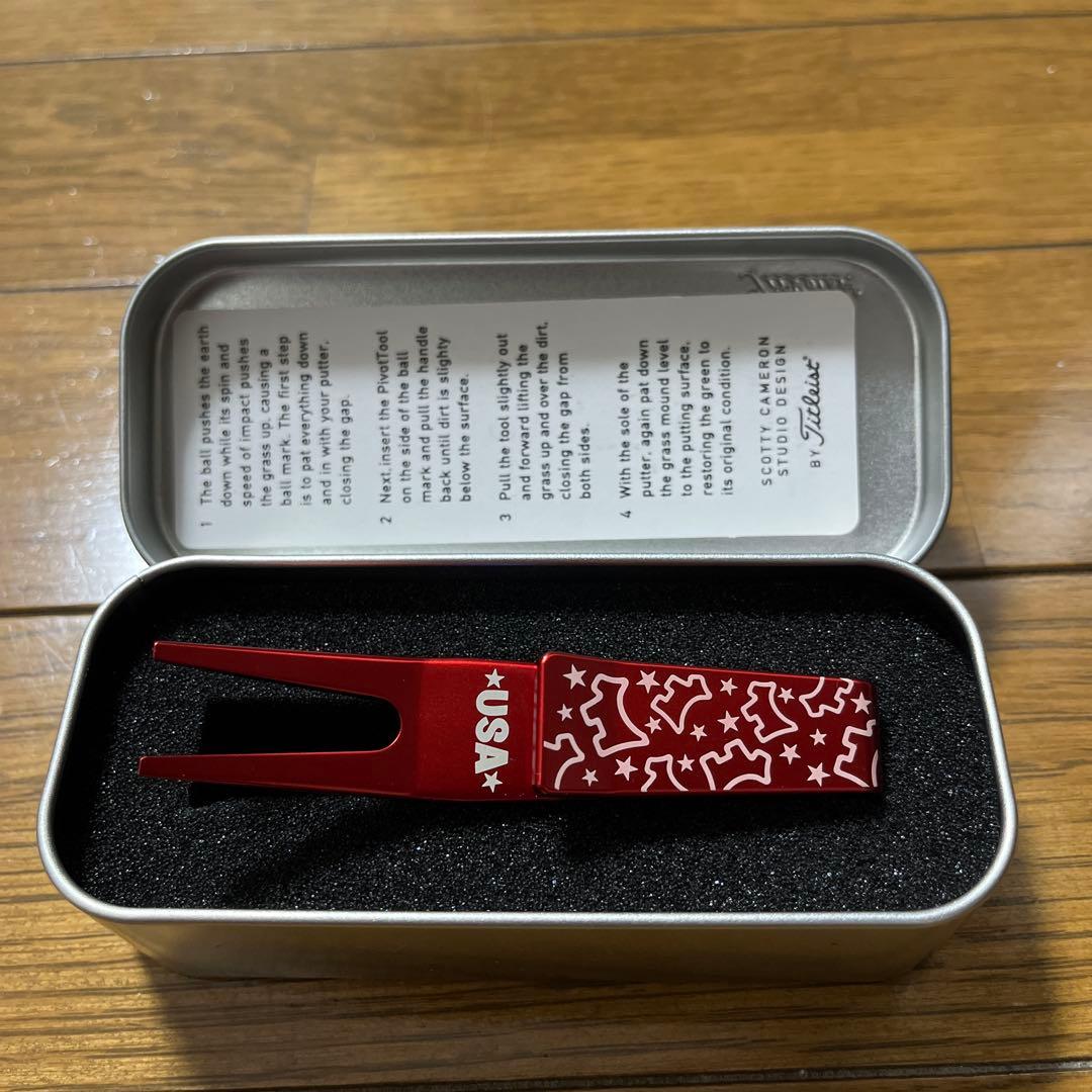 SCOTTY CAMERON グリーンフォーク 赤 ケース付き