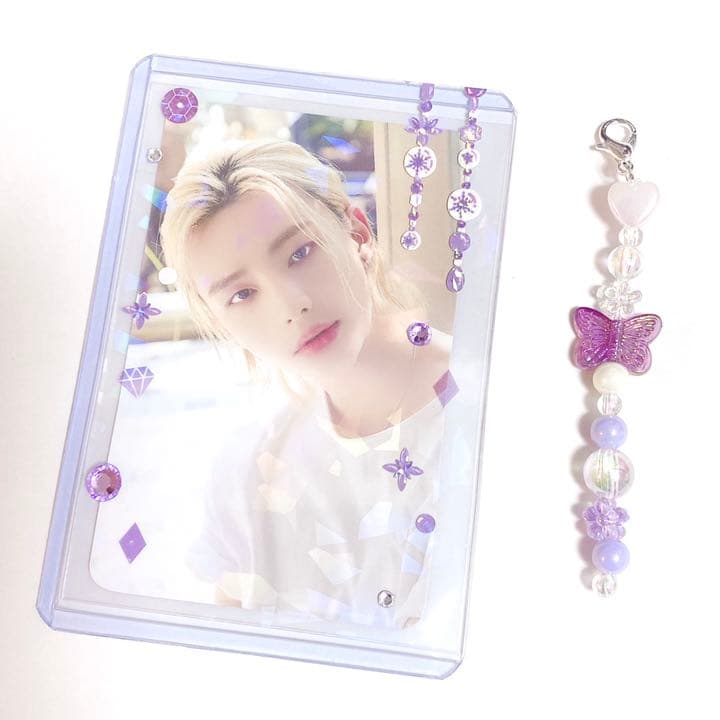 【オーダーページ】デコトレカケース・ホログラムスリーブ 紫セット