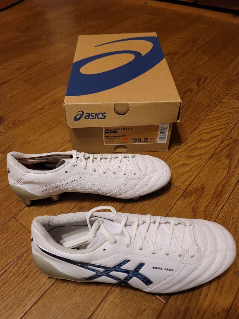 シューズ asics DS LIGHT X-FLY 4 WHITE/BLUE 23.5cm