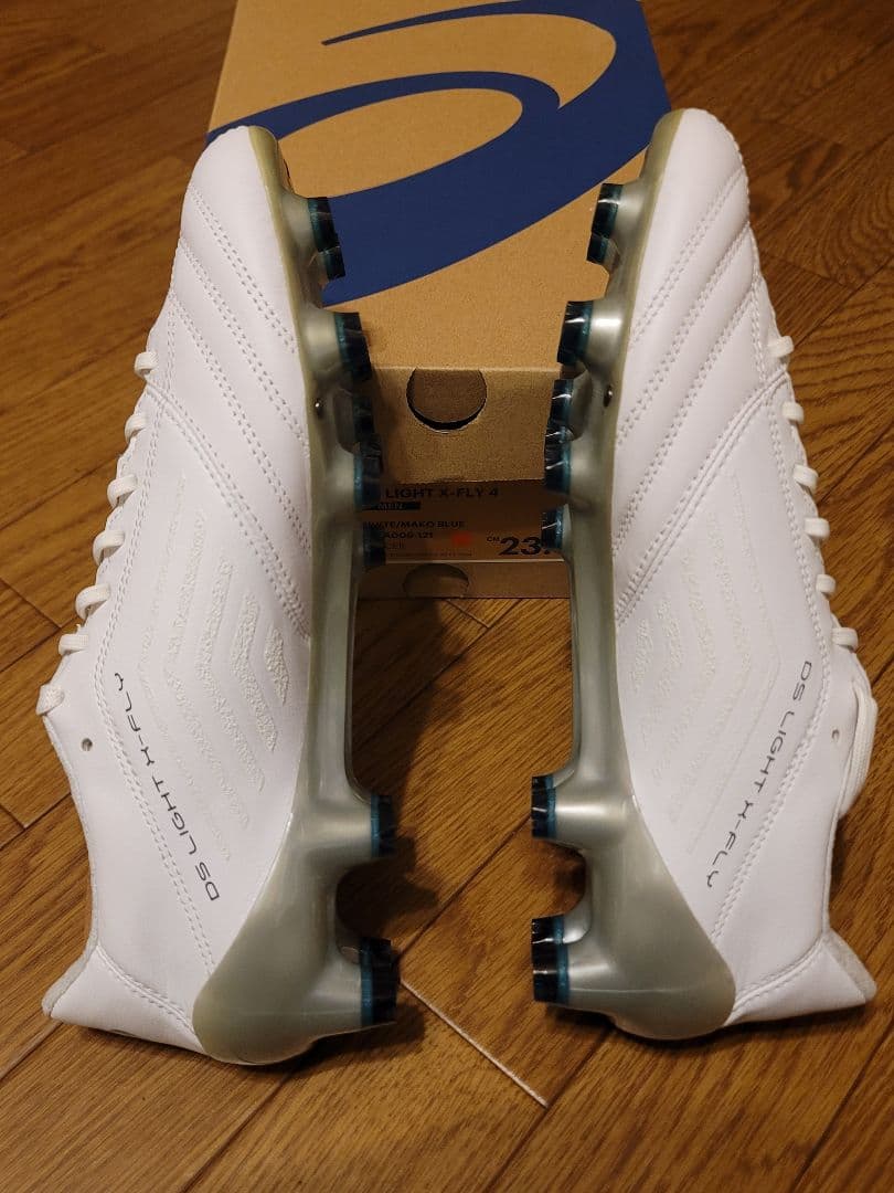 シューズ asics DS LIGHT X-FLY 4 WHITE/BLUE 23.5cm