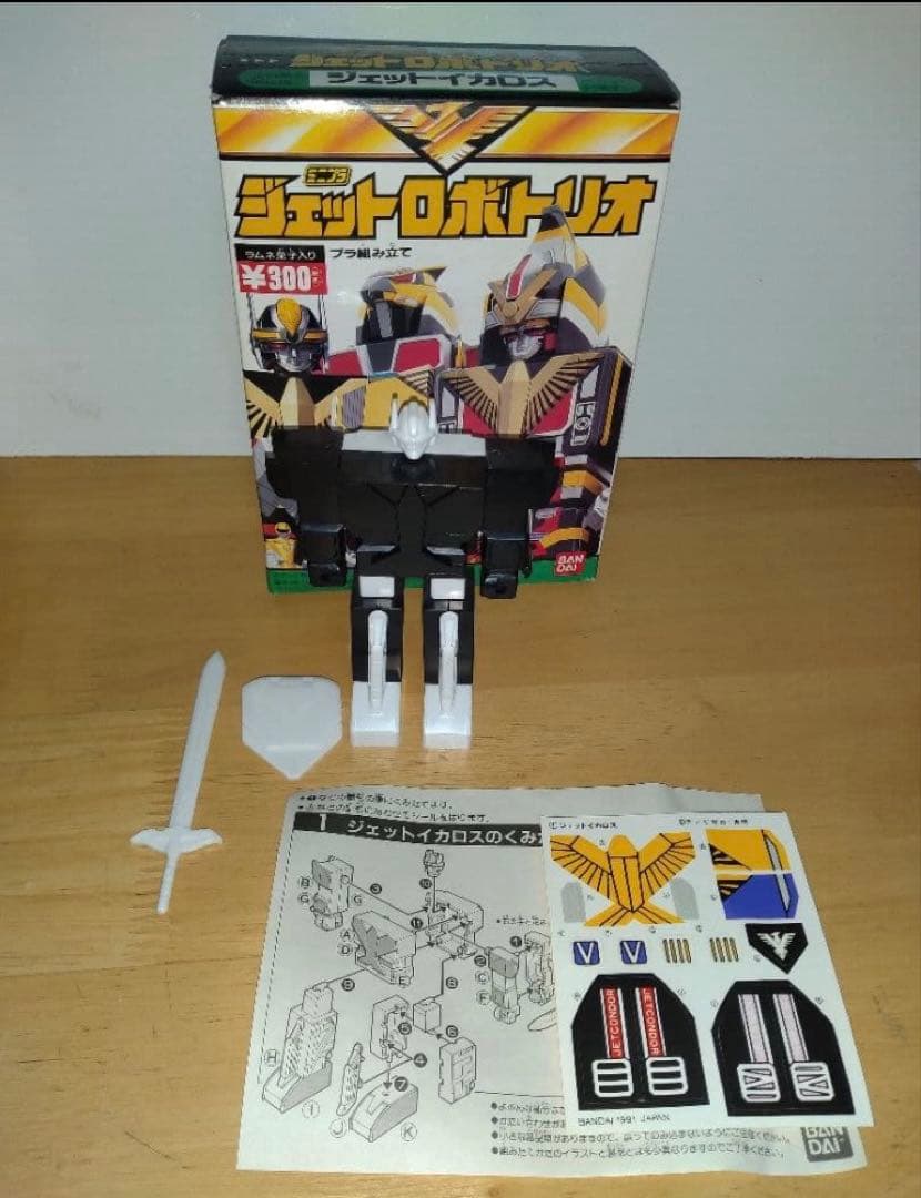 当時品　鳥人戦隊ジェットマン　ジェットイカロス、ジェットガルーダ　ミニプラ