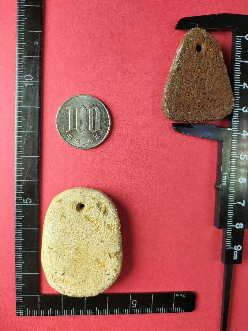 装身具セット(出土品)新石器時代(縄文時代中期？約6000年前〜)2点セット