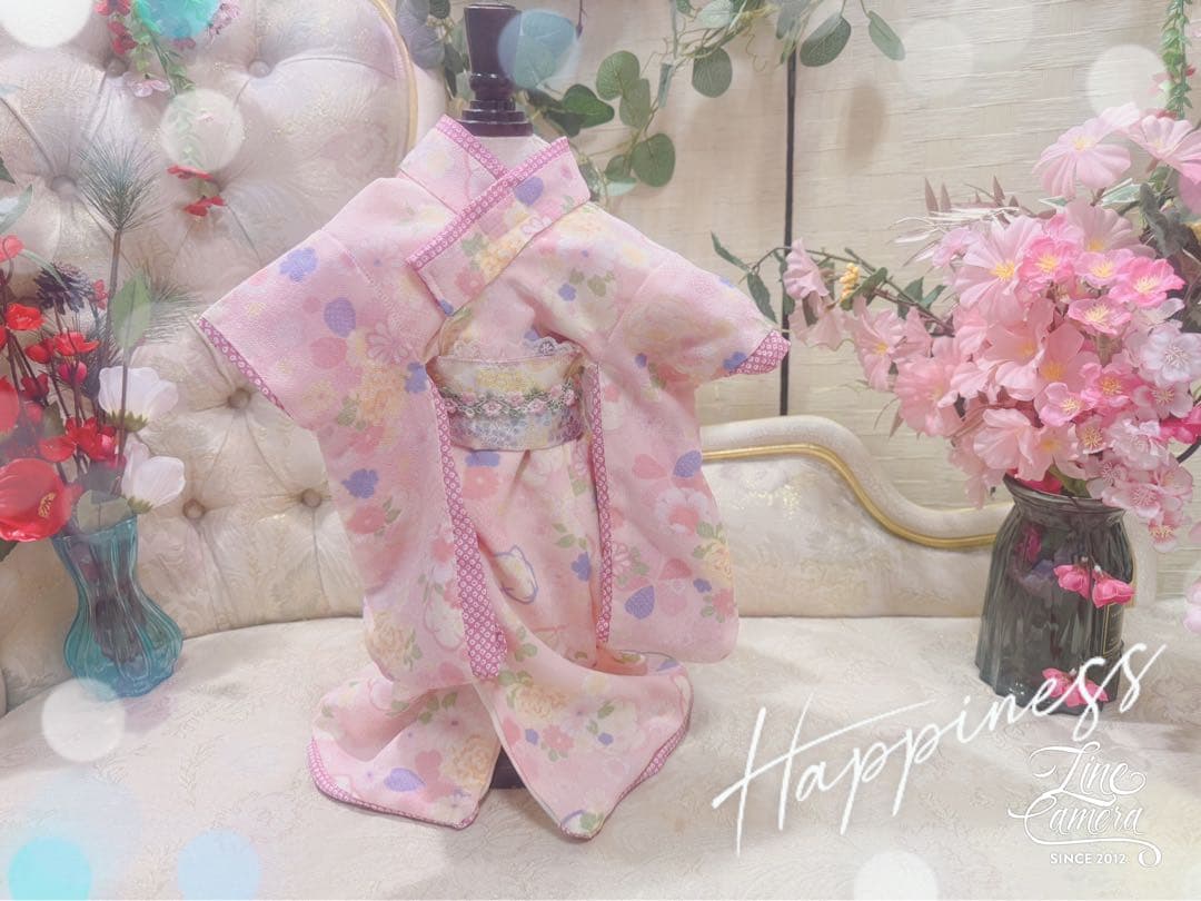 B402.pon2pan2☆オーダー☆犬お引き摺りお着物