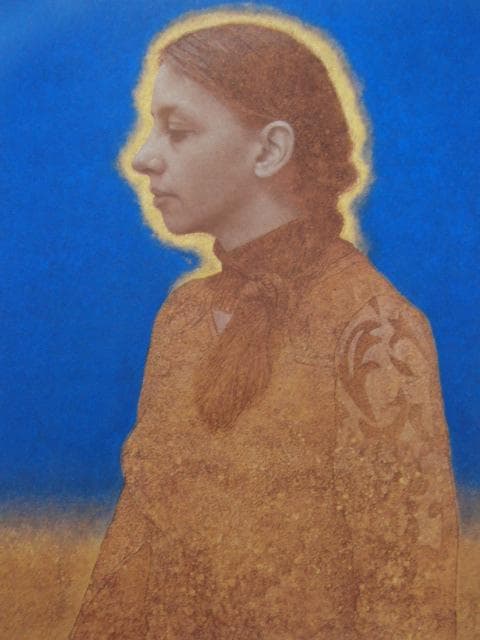 小川泰弘、「帰郷」、希少な額装用画集より、新品高級額装付、状態良好