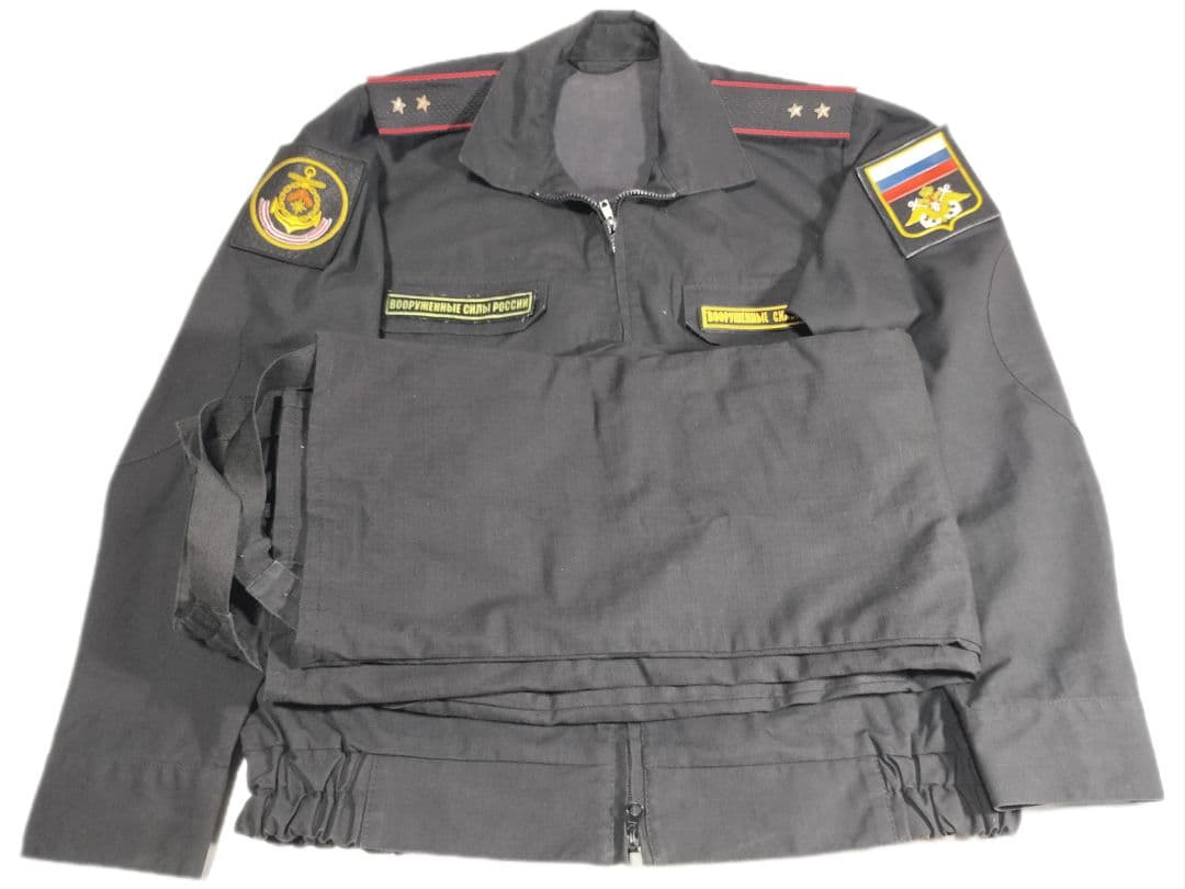 ロシア軍 実物 Военторг製 ロシア海軍歩兵 常勤服 長袖 48-4