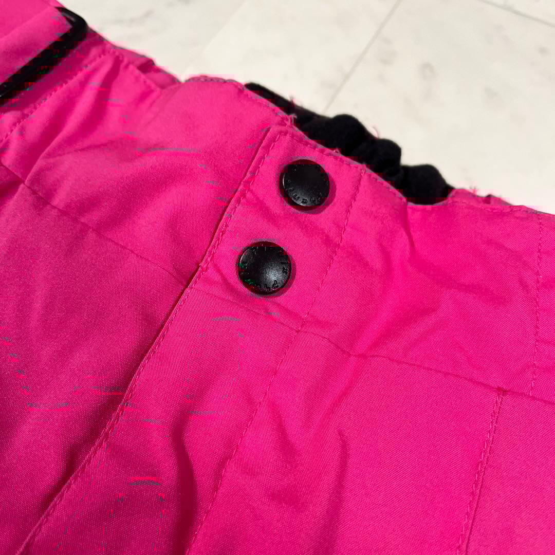 フェニックス スキーウエア レディース M ピンク 黒 雪模様 ウエア上下